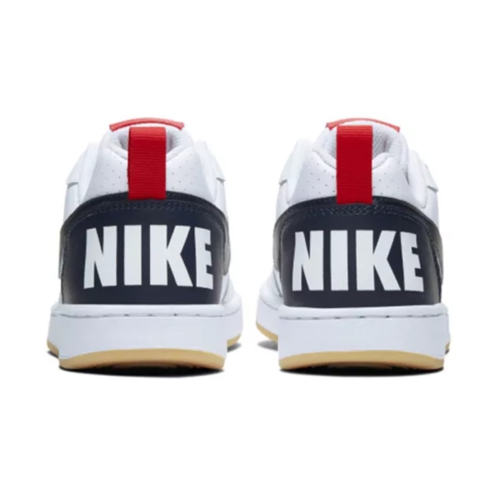 Nike Court Borough Low GS 'White Obsidian Gum' Sneakers size 7 - Picture 4 of 12